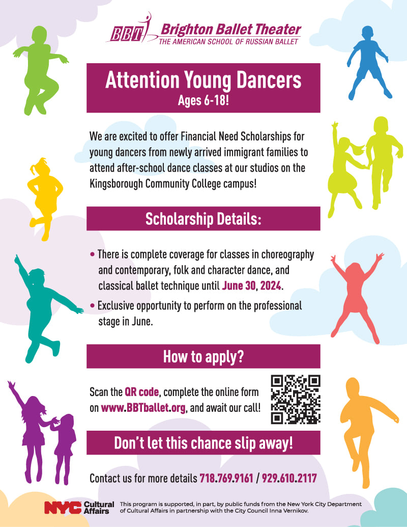 brighton ballet theater is offering sholarships